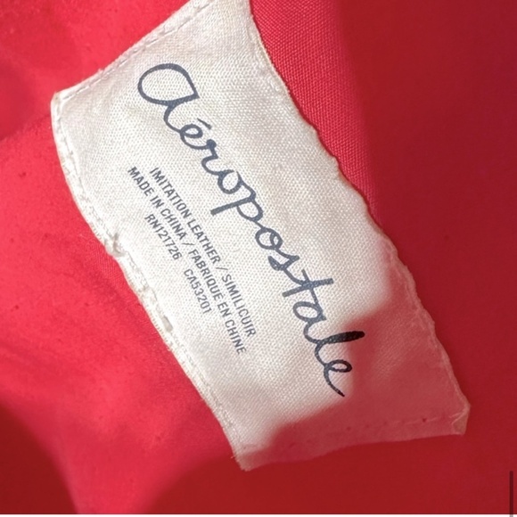 5/$25 Aeropostale Pink Canvas With Cream Crochet Backpack - Picture 12 of 15